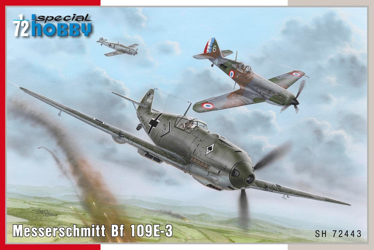 Plastikový model letadla 1/72 Messerschmitt Bf 109E-3 - Special Hobby