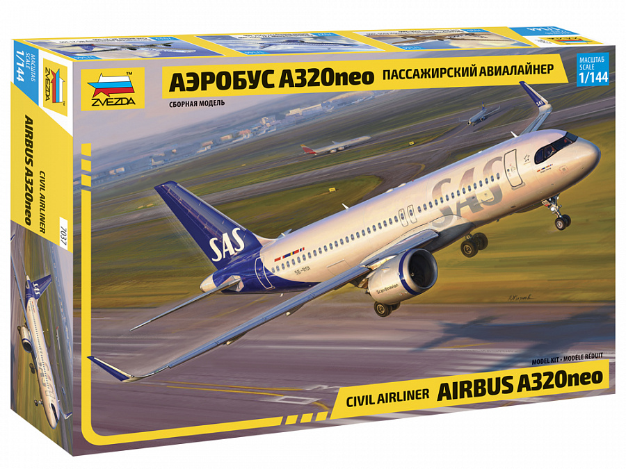 Zvezda 7037 - Airbus A320 NEO (1:144)