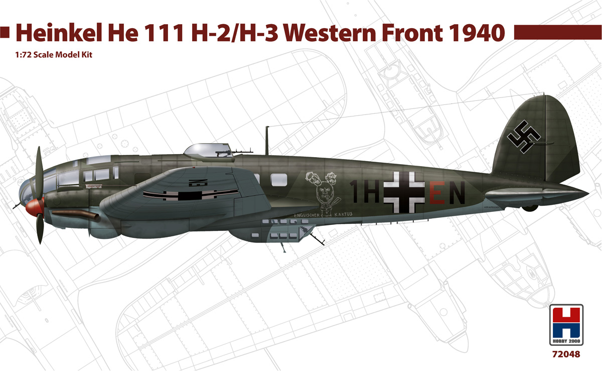 1/72 Heinkel He-111 H-2/H-3 Western Front 1940 ( HASEGAWA + Cartograf )