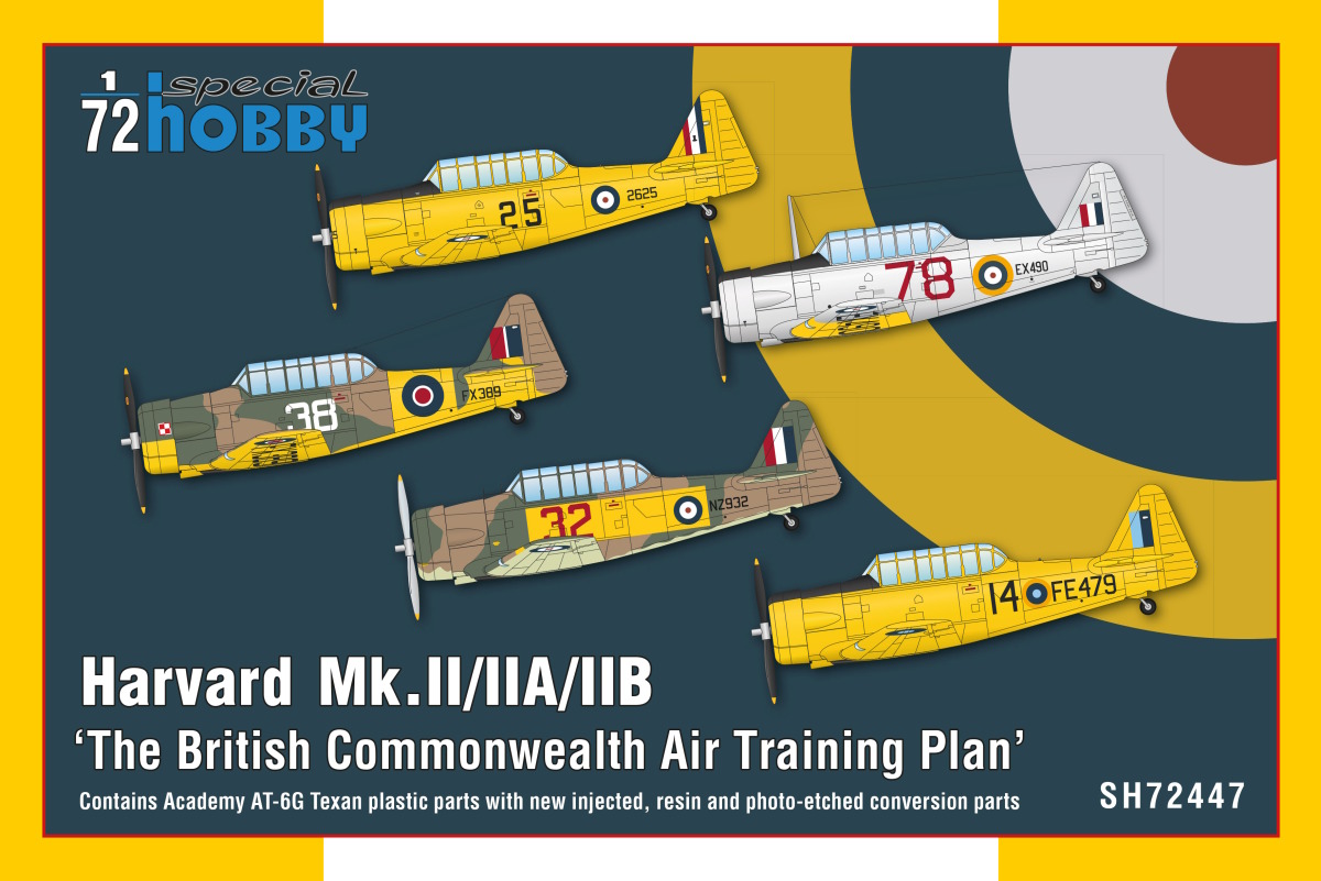 Plastikový model letadla 1/72 Harvard Mk.II/IIA/IIB ‘The British Commonwealth Air Training Plan’ - S