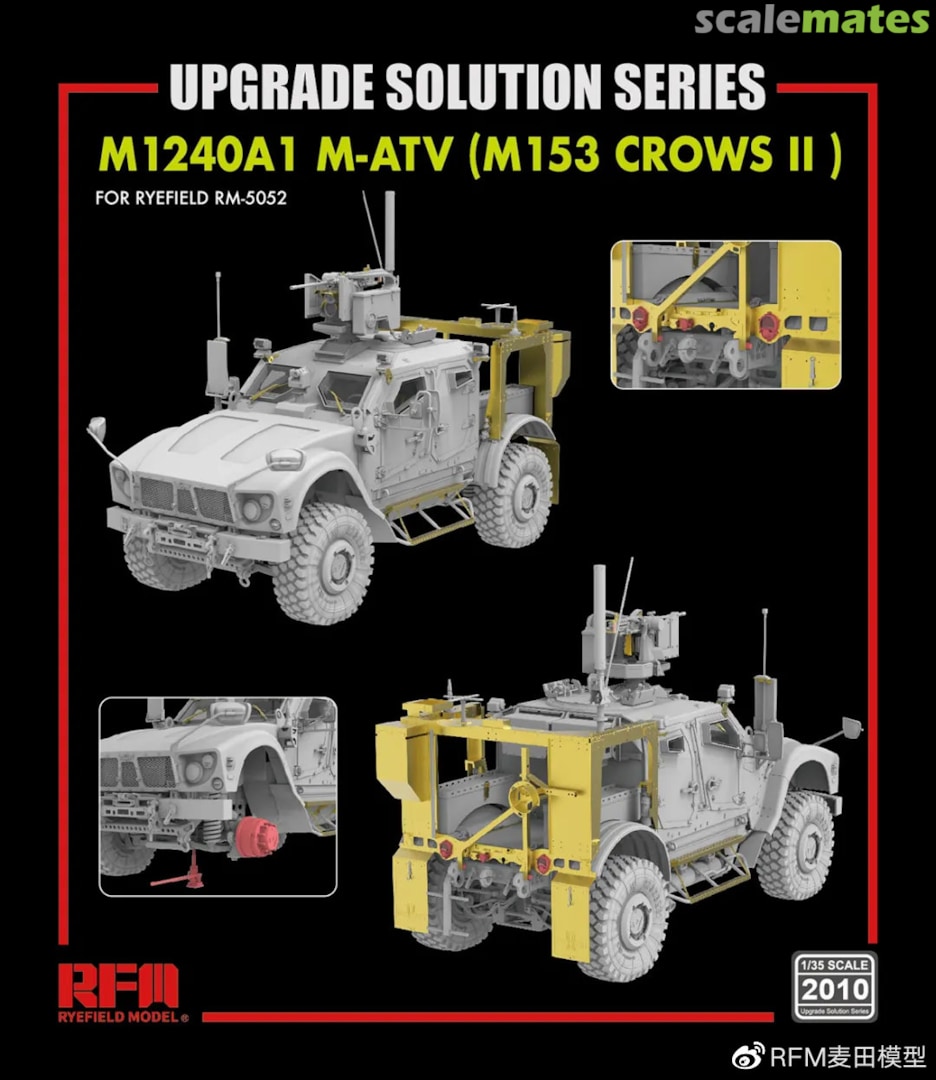 1/35 Upgrade set for 5052 M1240A1 M-ATV (M153 CROWS II ) - RFM