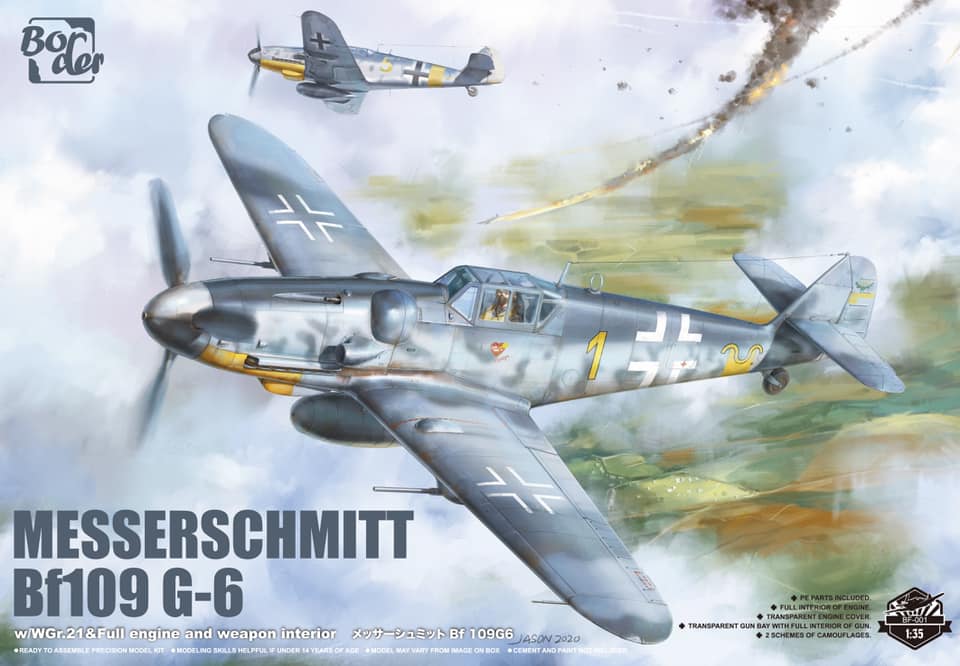 Plastikový model letadla 1/35 Messerschmitt Bf109 G-6 - Border Model