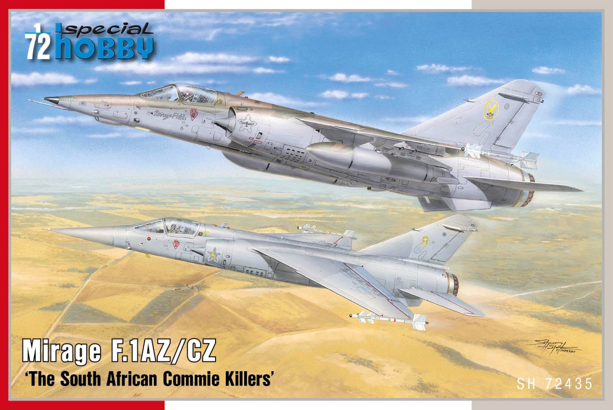 Plastikový model letadla 1/72 Mirage F.1AZ/CZ ‘The South African Commie Killers’