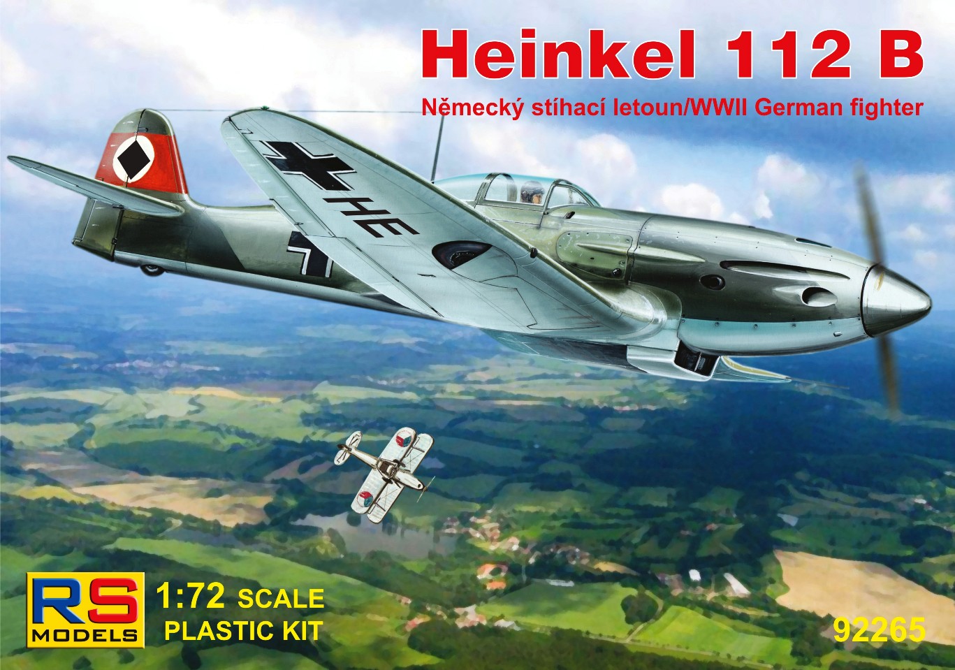 Plastikový model letadla 1/72 Heinkel 112B Luftwaffe 3 decal v. for Luftwaffe, Romania