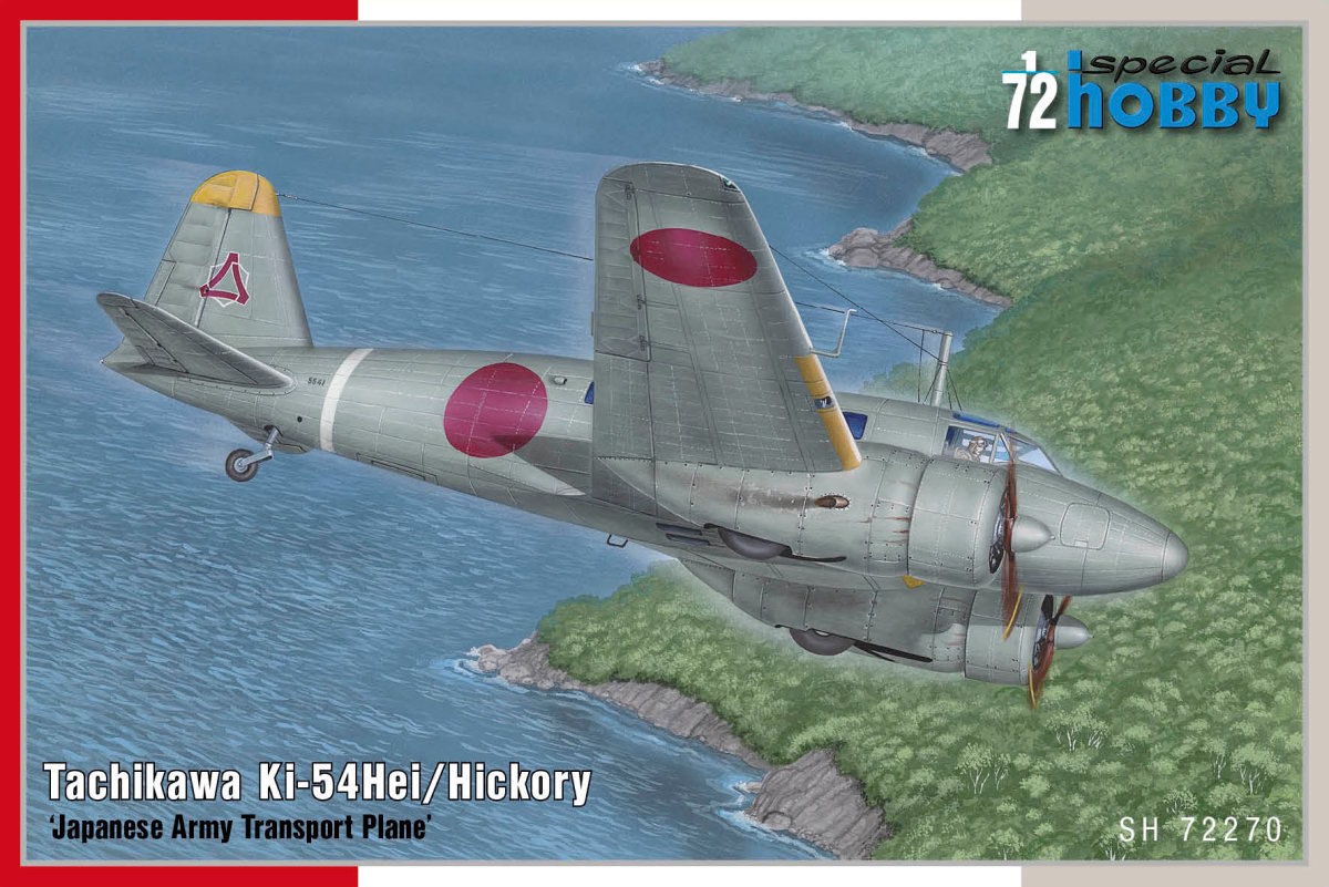 Plastikový model letadla 1/72 Tachikawa Ki-54Hei Hickory