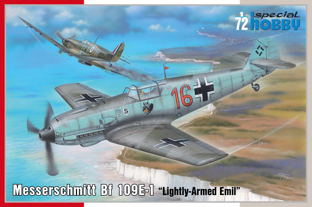 Plastikový model letadla 1/72 Messerschmitt Bf 109E-1 Lightly-Armed Emil