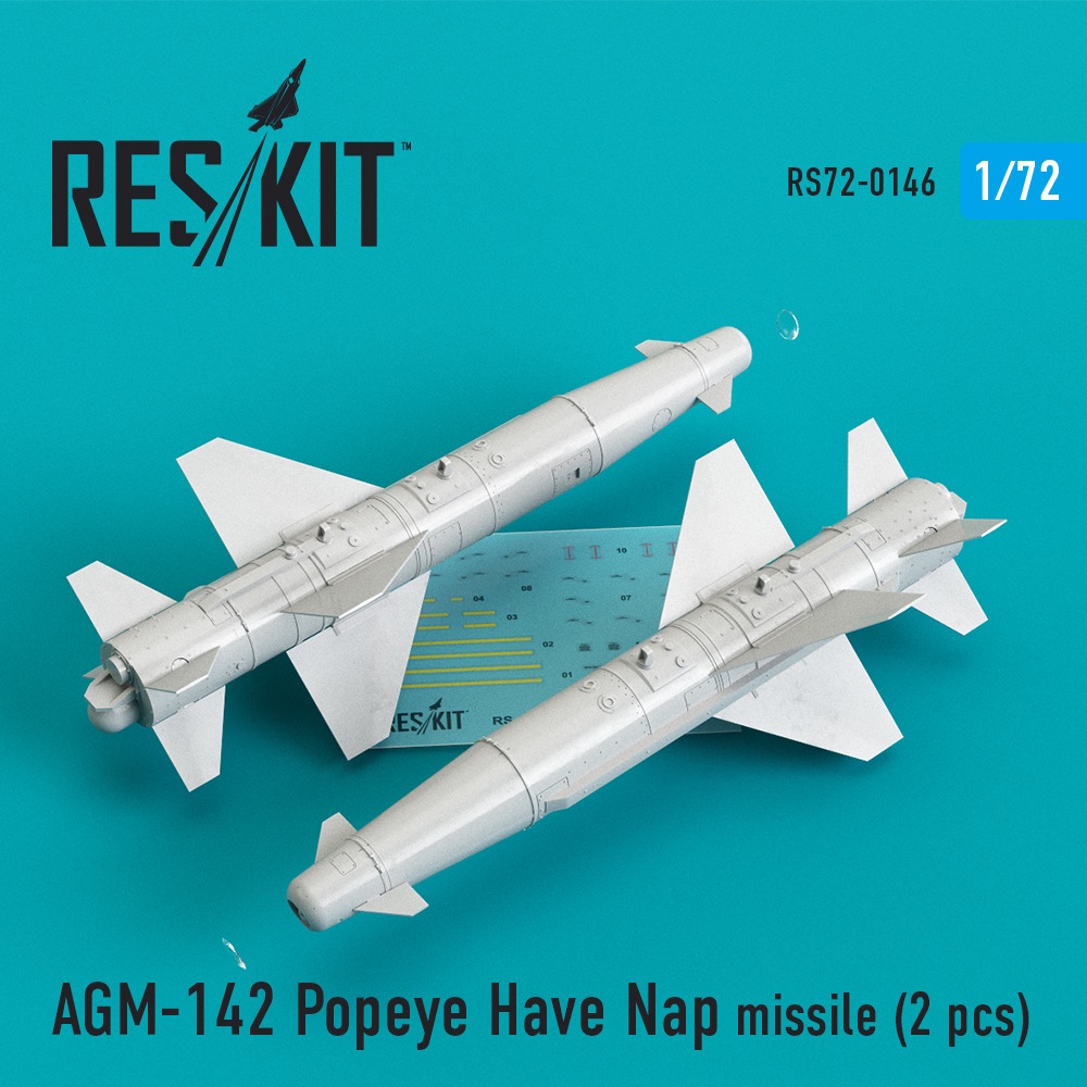 1/72 AGM-142 Popeye Have Nap missile (2 pcs)  (F-4, F-15, F-16, F-111)