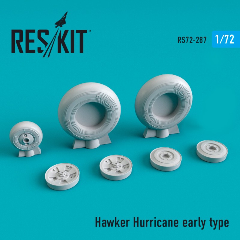 Hawker Hurricane wheels set early type (weighted) (1/72)