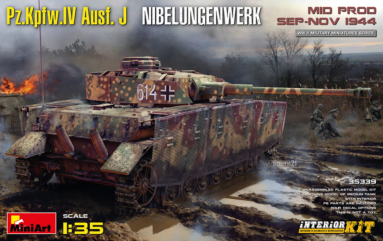 1/35 Pz.Kpfw.IV Ausf. J Nibelungenwerk. Mid Prod. (Sep-Nov 1944) Interior Kit - Miniart