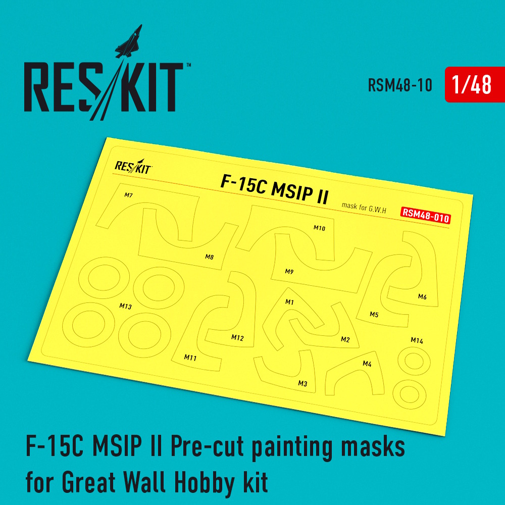 F-15 MSIP ll Pre-cut painting masks for GWH L4817 kit (1/48)