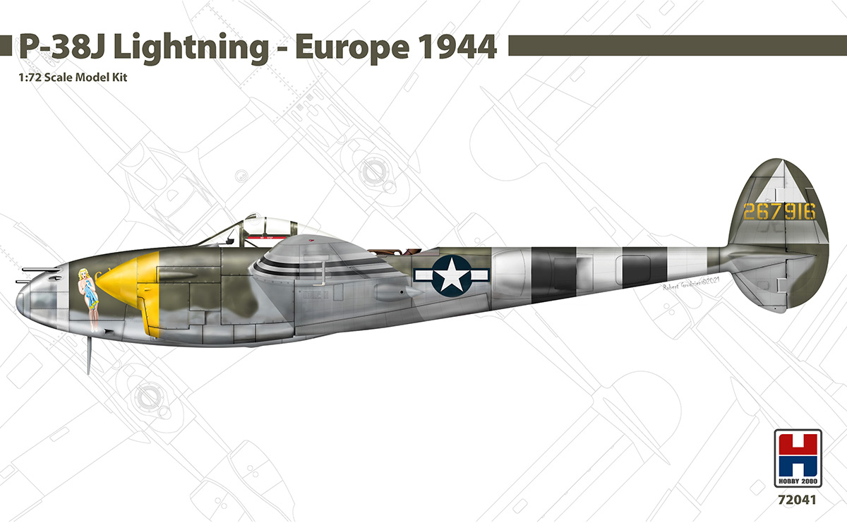 1/72 P-38J Lightning - Europe 1944 - DRAGON + CARTOGRAF + PMASK