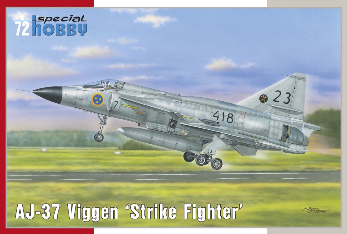 Plastikový model letadla 1/72 AJ-37 Viggen ‘Strike Fighter’