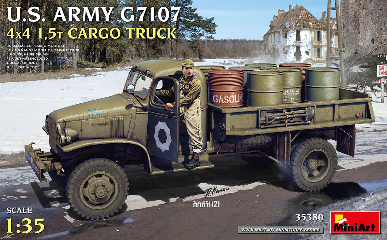 1/35 U.S. ARMY G7107 4X4 1,5t CARGO TRUCK - Miniart