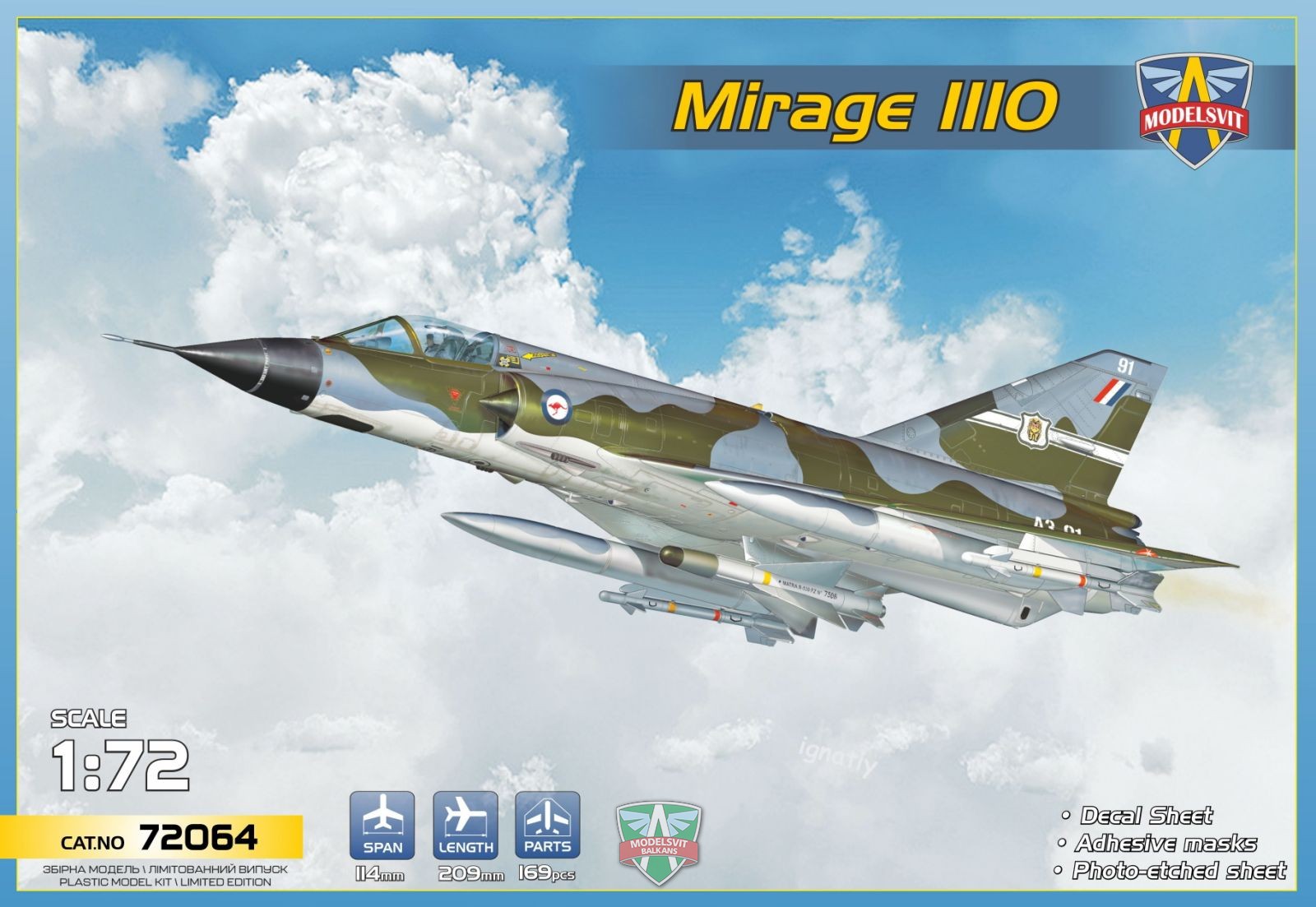 1/72 Mirage IIIO interceptor