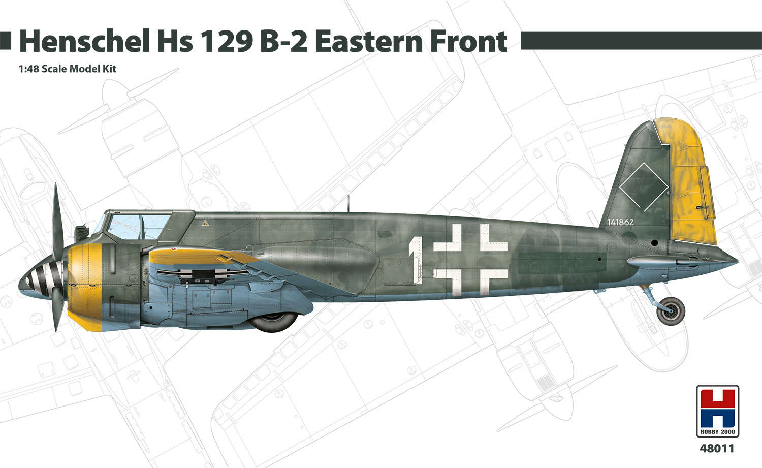 1/48 Henschel Hs 129 B-2 Eastern Front - HASEGAWA + CARTOGRAF + PMASK