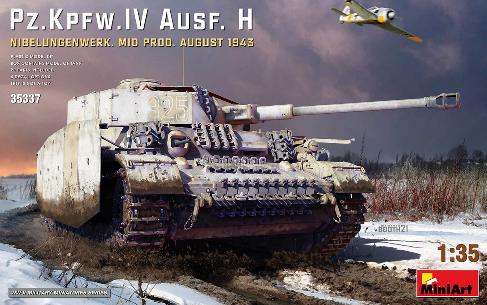 1/35 Pz.Kpfw.IV Ausf. H Nibelungenwerk. Mid Prod. (August 1943) - Miniart
