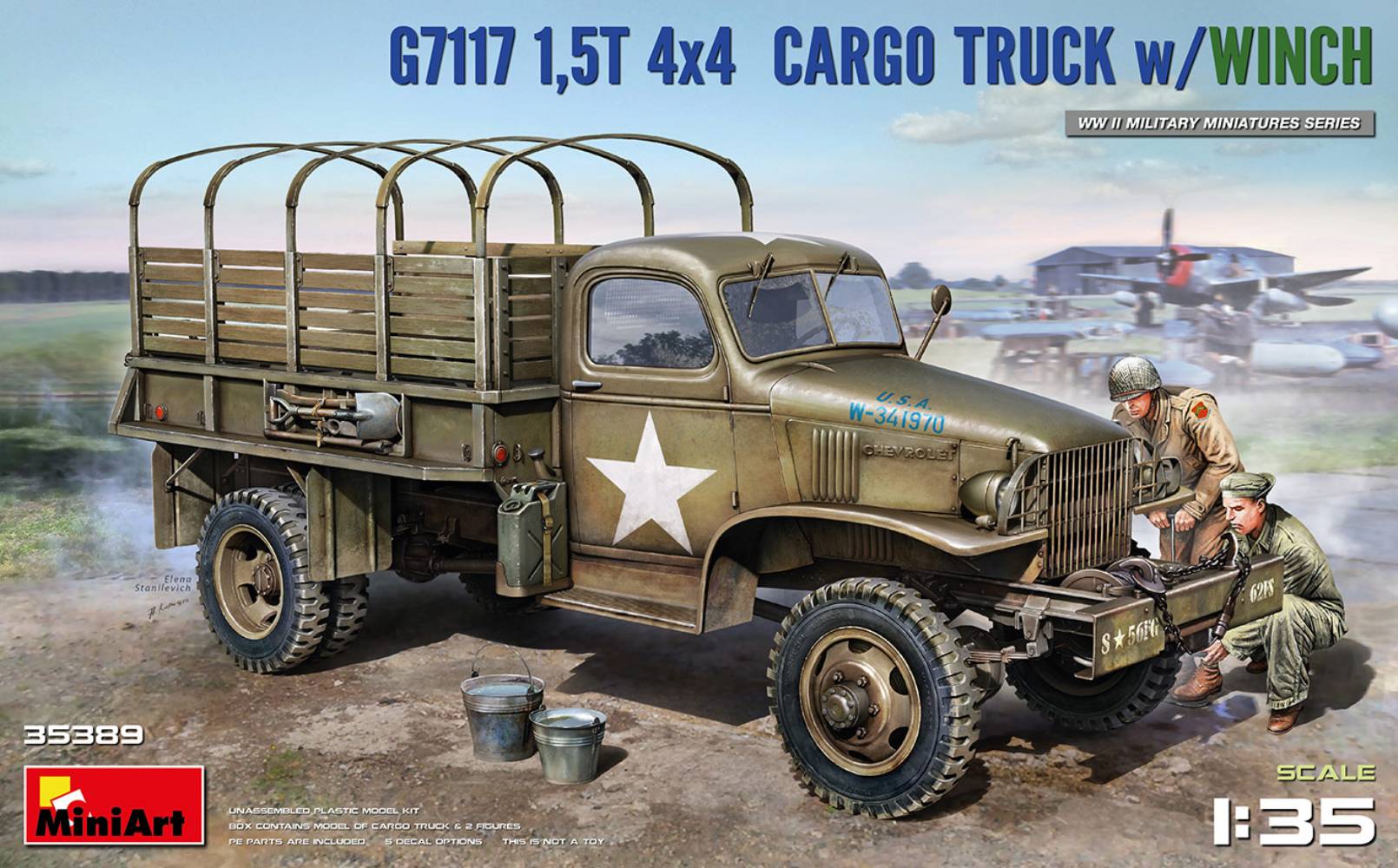 1/35 1,5t 4x4 G7117 Cargo Truck w/Winch - Miniart