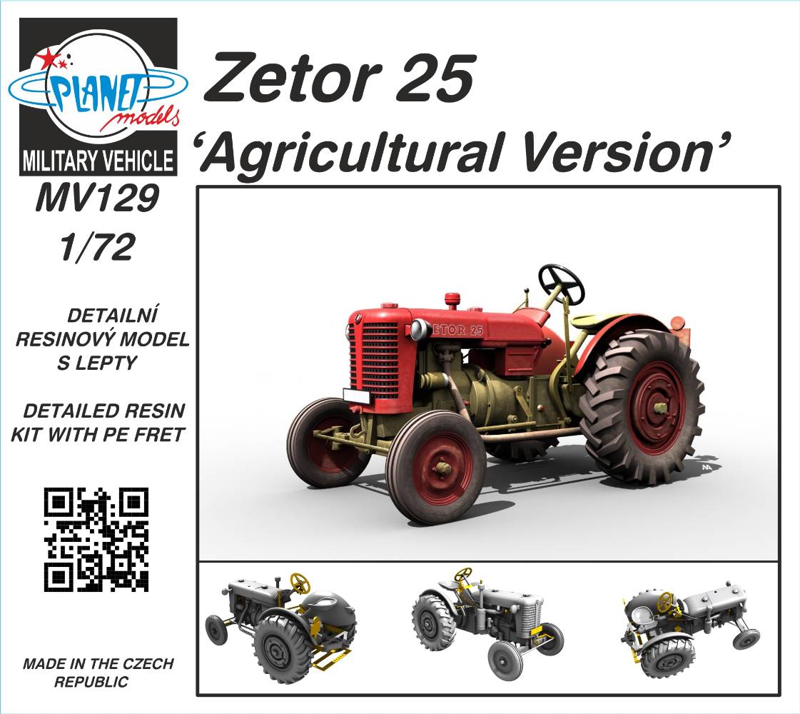 1/72 Zetor 25  ‘Agricultural Version ’