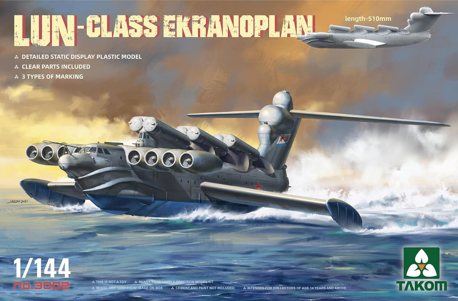 1/144  Lun-Class Ekranoplan - Takom