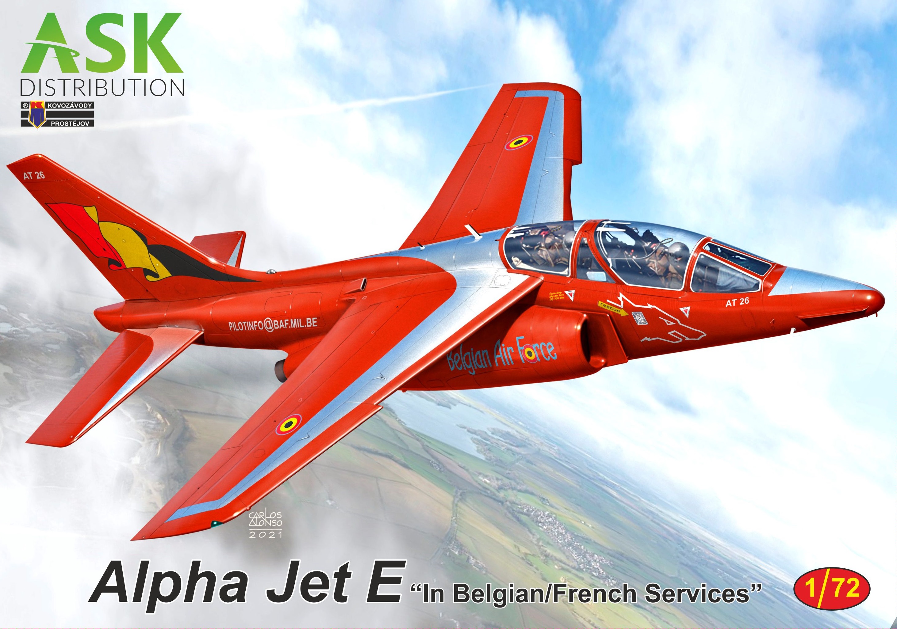 1/72 Alpha Jet E in Belgian/French Services, ASK Distribution limited edition