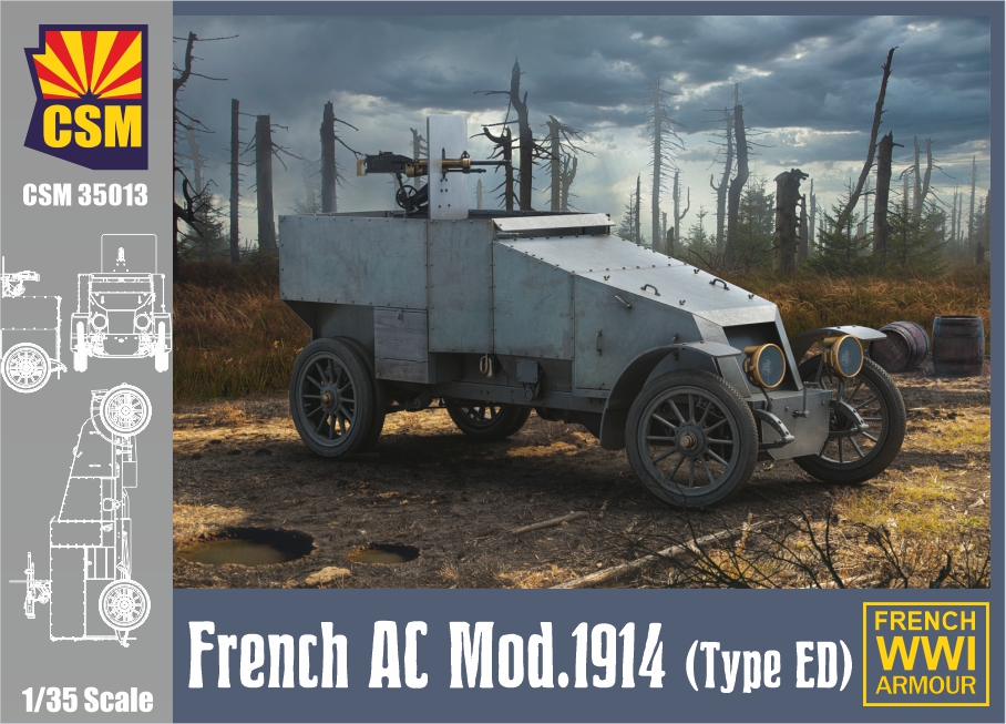 1/35 French Armored Car Modele 1914 (Type ED)