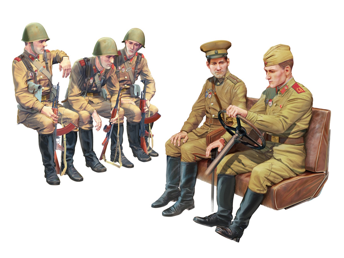 1:35 ICM Soviet Army Servicemen (1979-1991), (5 figures)
