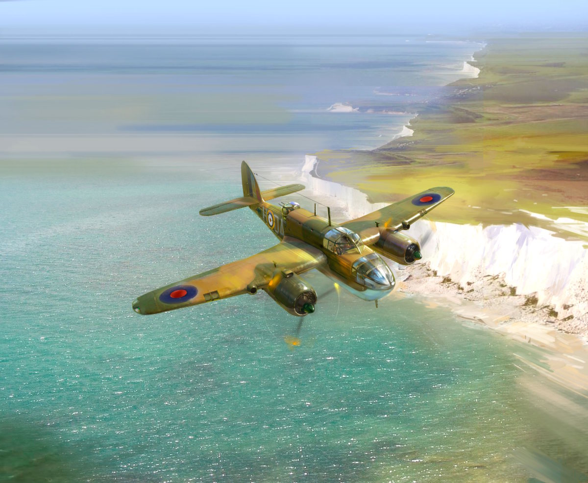 1/48 Bristol Beaufort Mk.I, WWII British Torpedo-Bomber (100% new molds)