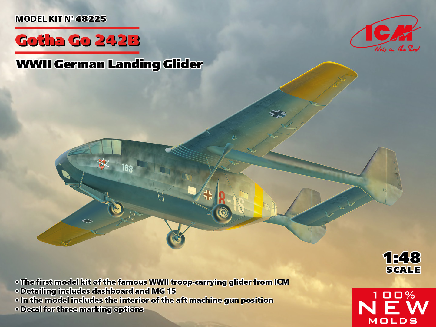 1:48 ICM Gotha Go 242B, WWII German Landing Glider