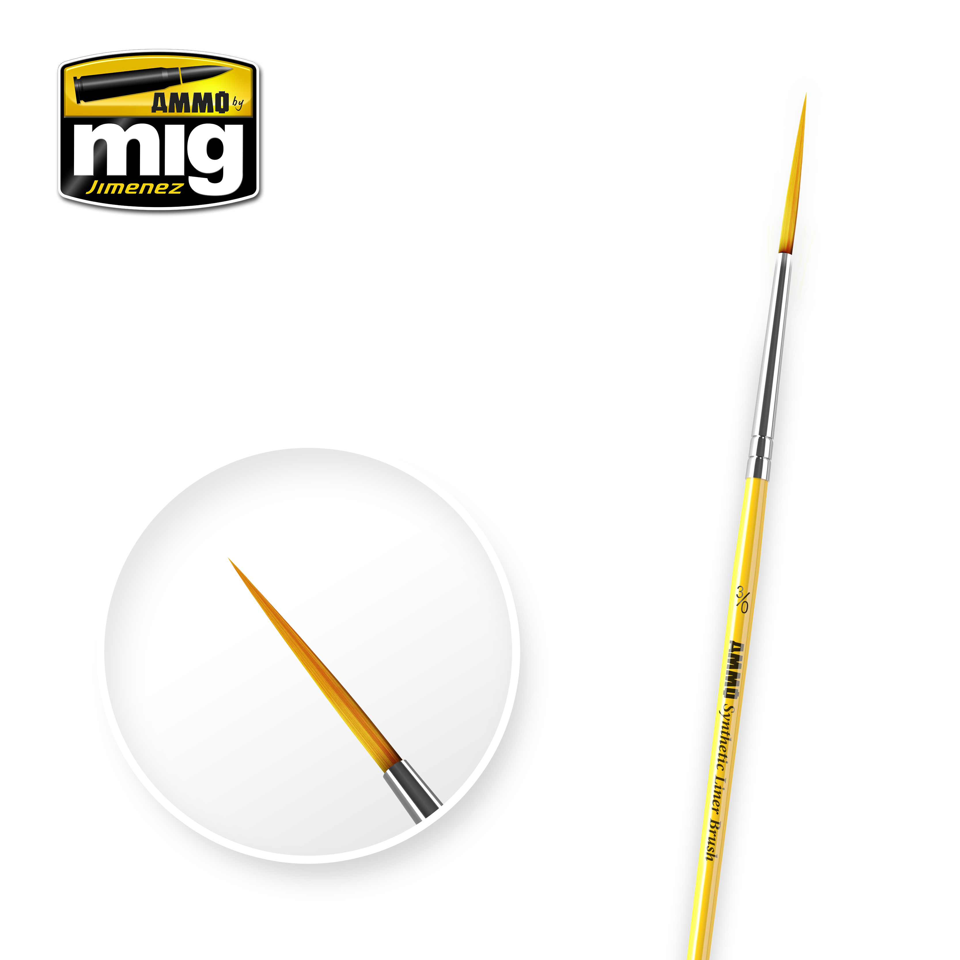 3/0 Synthetic Liner Brush 