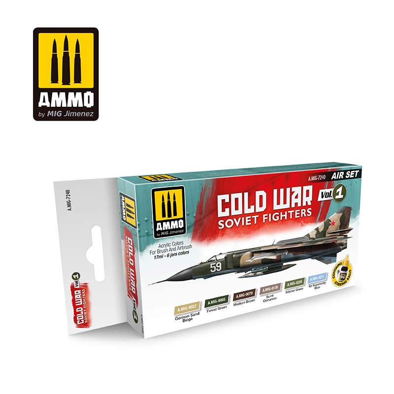 Cold War Vol 1 Soviet Fighters Acrylic Air Sets