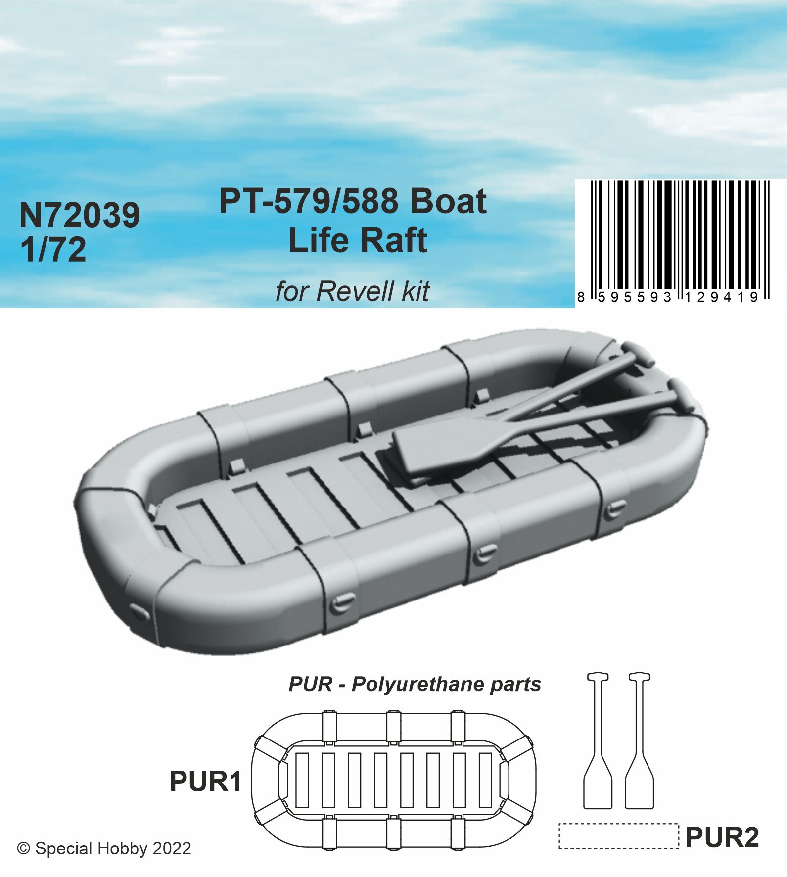 1/72 PT-579/588 Boat Life Raft