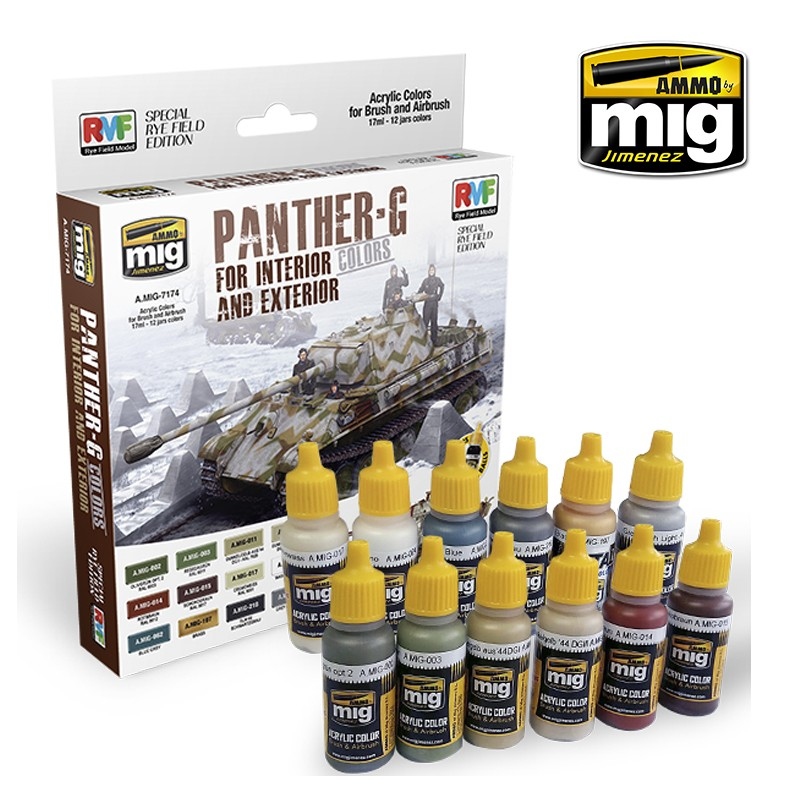Panther-G Colors for Interior and Exterior (Special RYEFIELD Edition) Acrylic Paint Sets