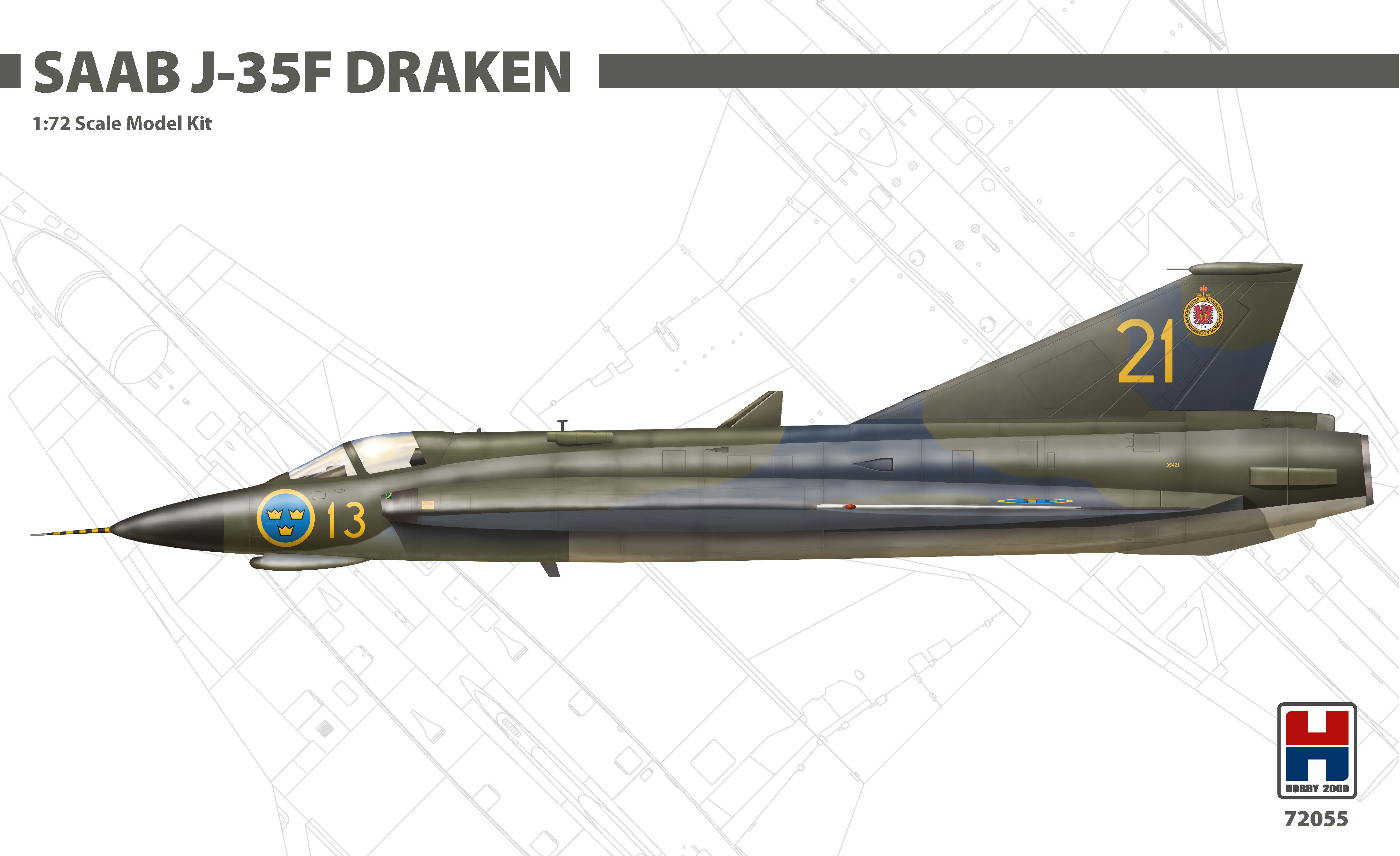 1/72 Saab J-35F Draken (HASEGAWA + CARTOGRAF + MASKY)