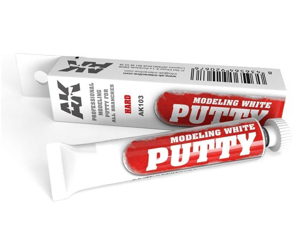 AK Acrylic auxiliary Products MODELING WHITE PUTTY