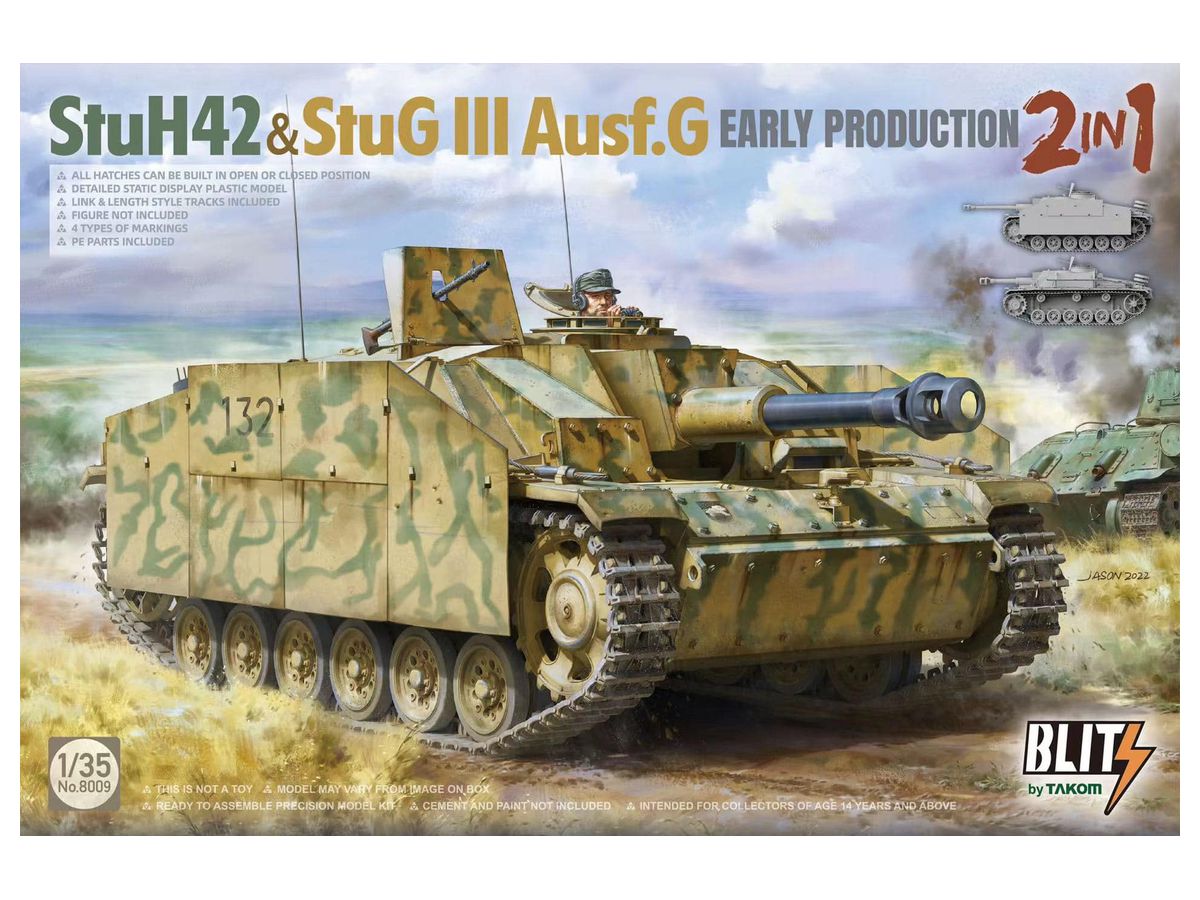 1/35 StuH 42 & StuG III Ausf.G Early Production 2 in 1 - Takom