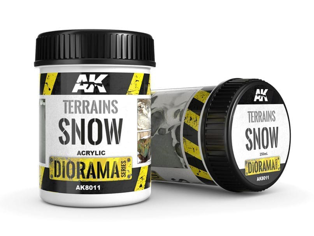 AK Dioramas TERRAINS SNOW - 250ml (Acrylic)