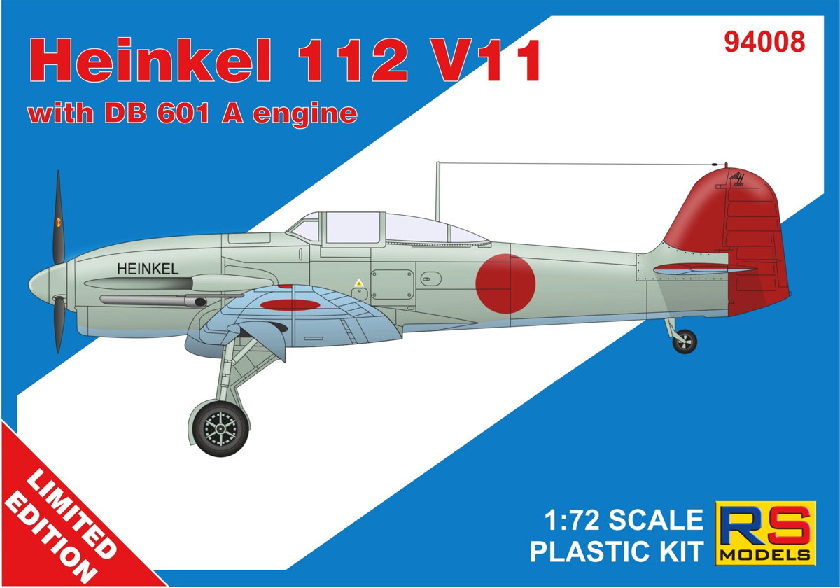 1/72 Heinkel 112 V11 - 3 decal v. for Germany, Japan, Luftwaffe