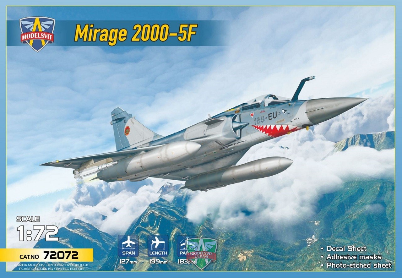1/72 Mirage 20005F (4 camo shemes)
