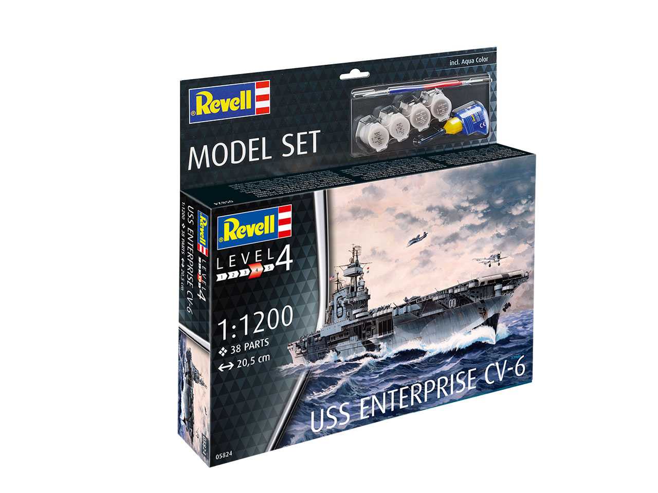 ModelSet 65824 - USS Enterprise (1:1200)