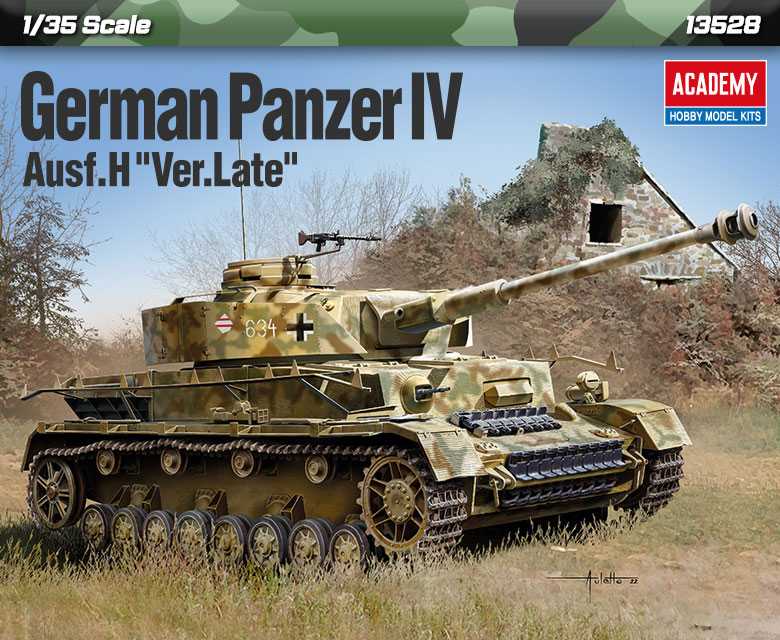 Model Kit tank 13528 - German Panzer IV Ausf.H 