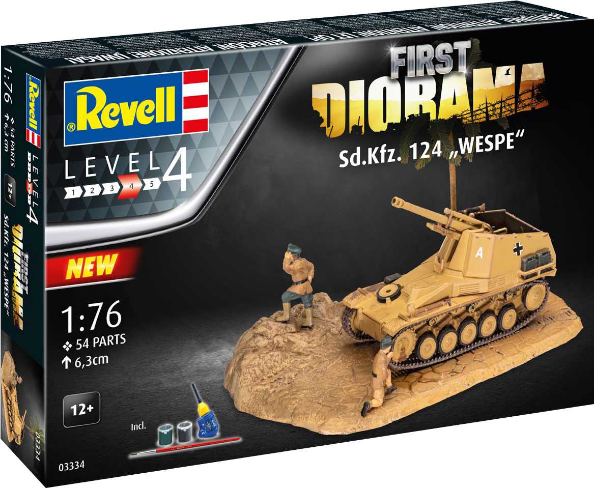 Gift-Set diorama 03334 - Sd.Kfz. 124 Wespe (1:76)