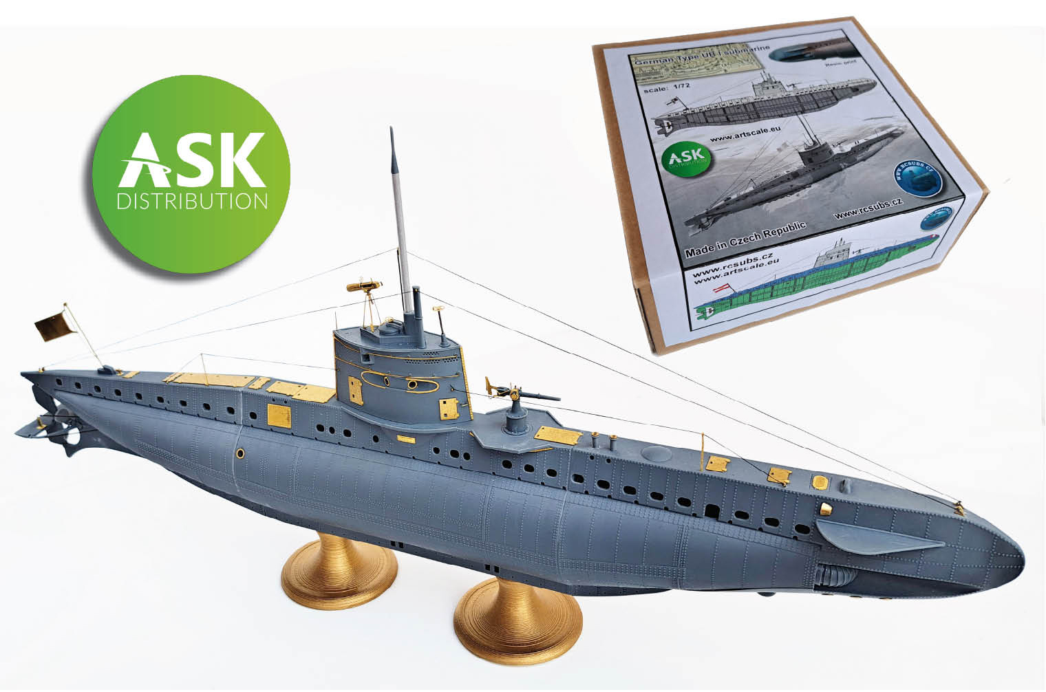 1/72 German Type UB 1 submarine