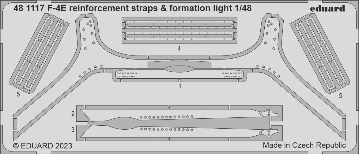 1/48 F-4E reinforcement straps & formation lights for MENG kit