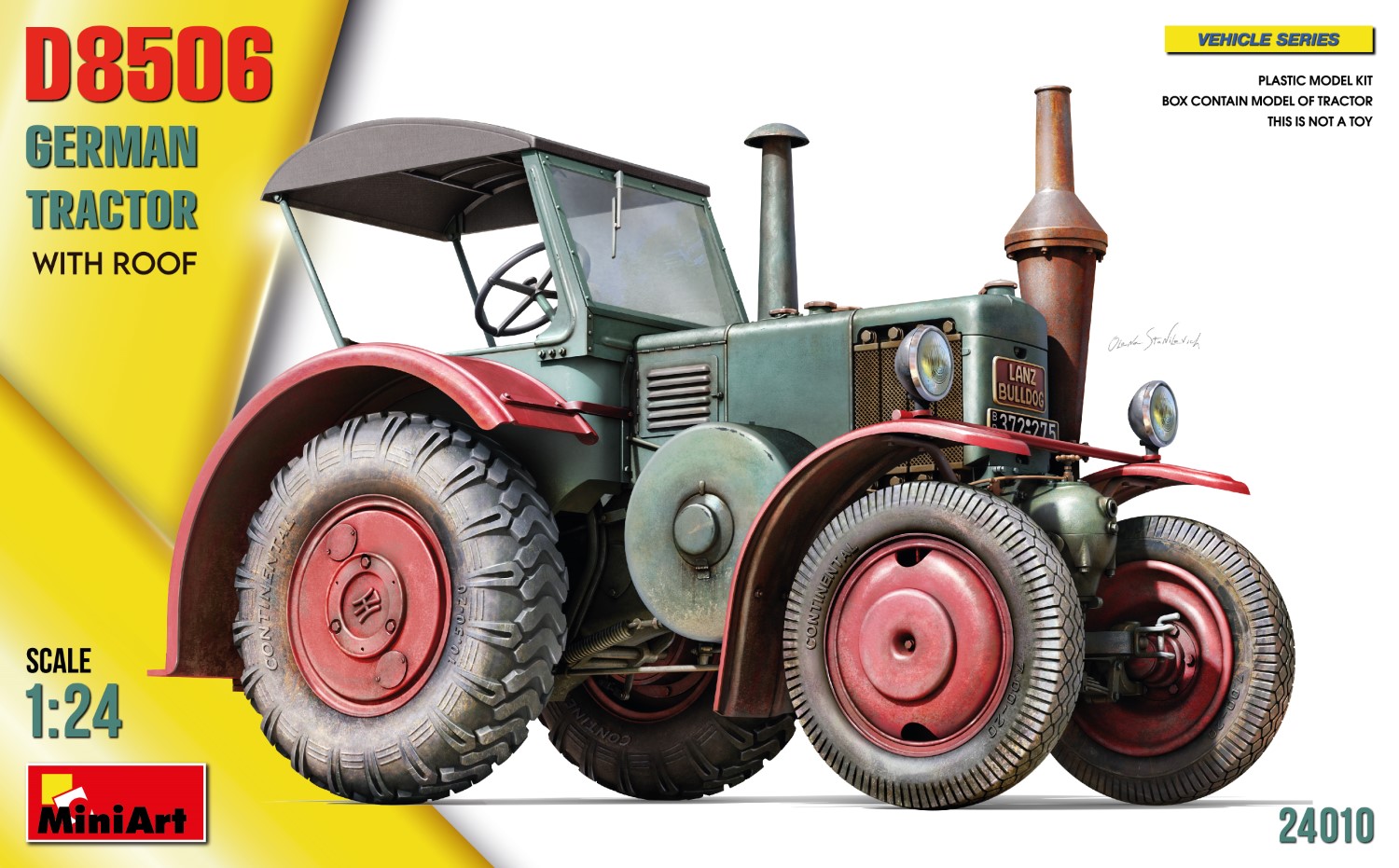 1/24 German Tractor D8506 w/Roof