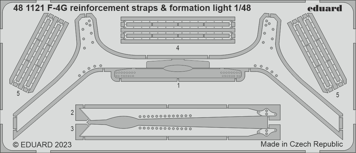 1/48 F-4G reinforcement straps & formation lights - MENG