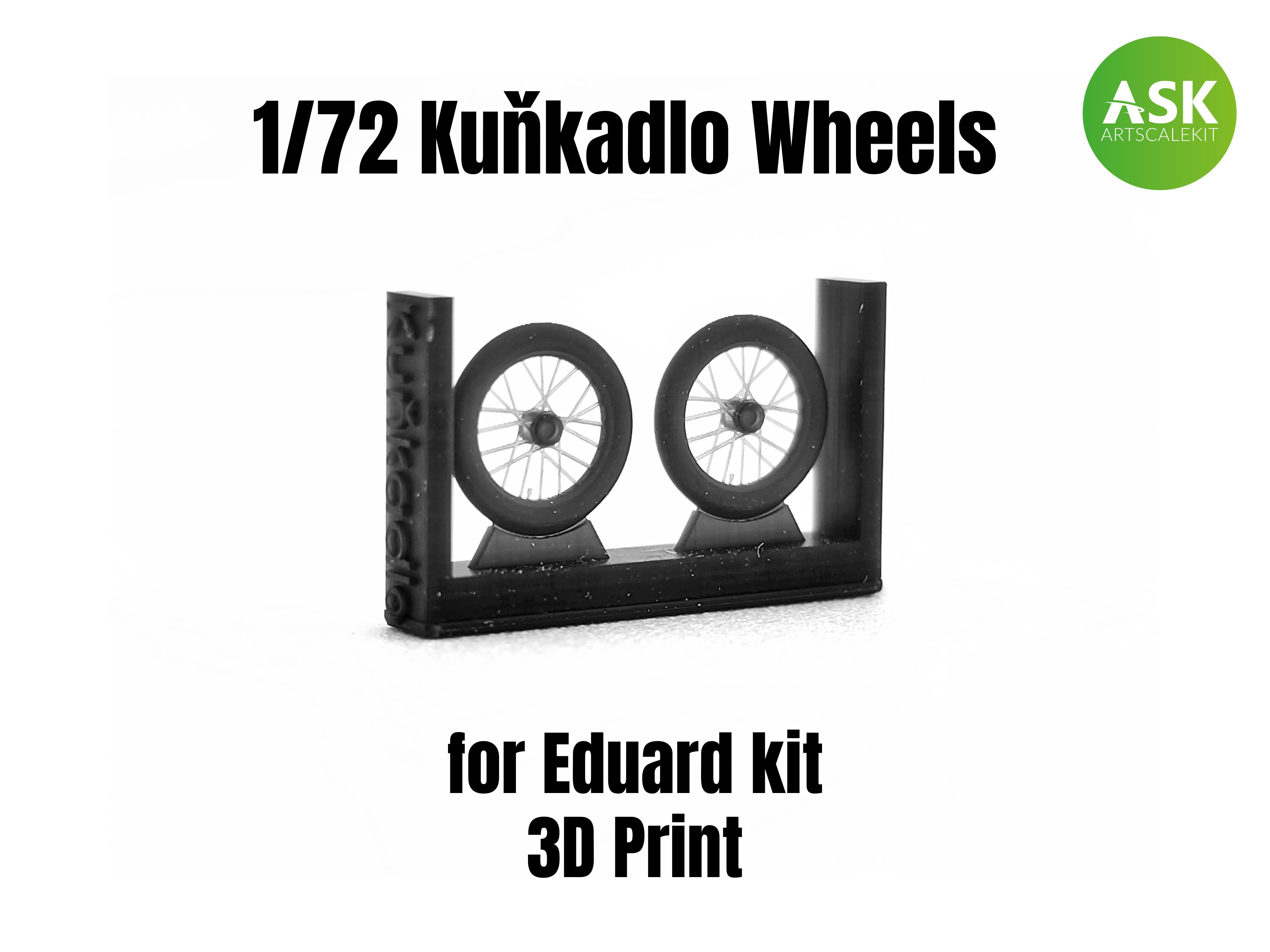 1/72 Kuňkadlo - Wheels for Eduard kit - 3D print