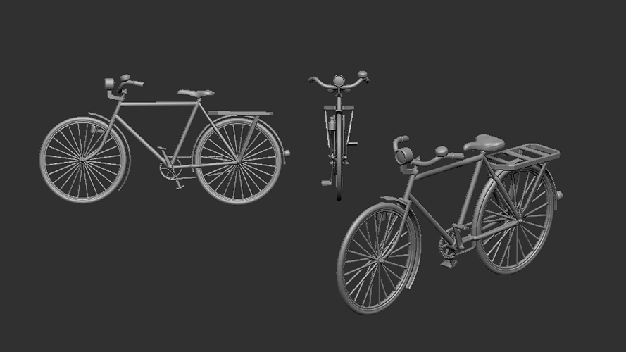 1/72 Bicycle classic / Bicykl klasický - 3D print