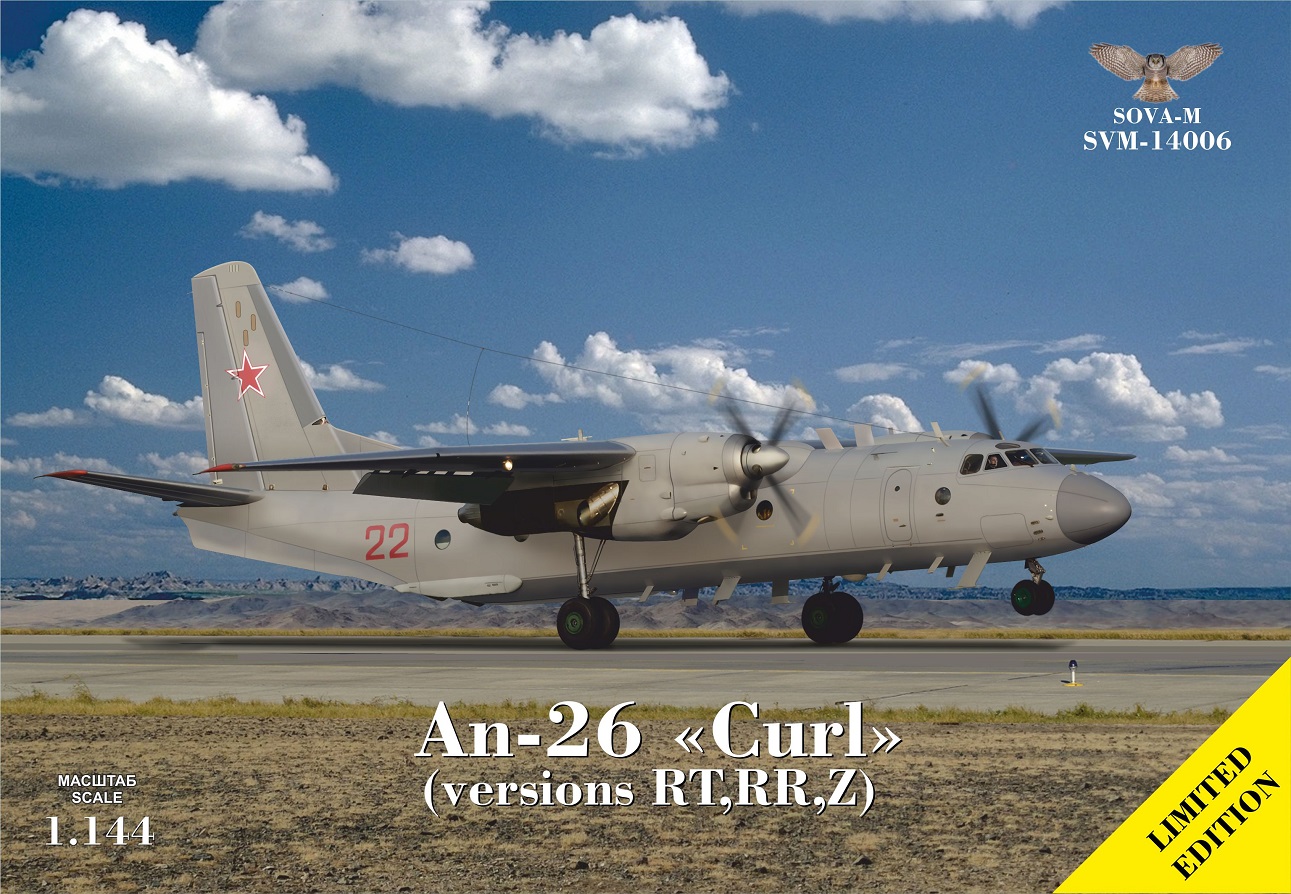 1/144 AN-26 RT/RR/Z ( USSR/Ukraine/ Czechoslovakia A.F.)