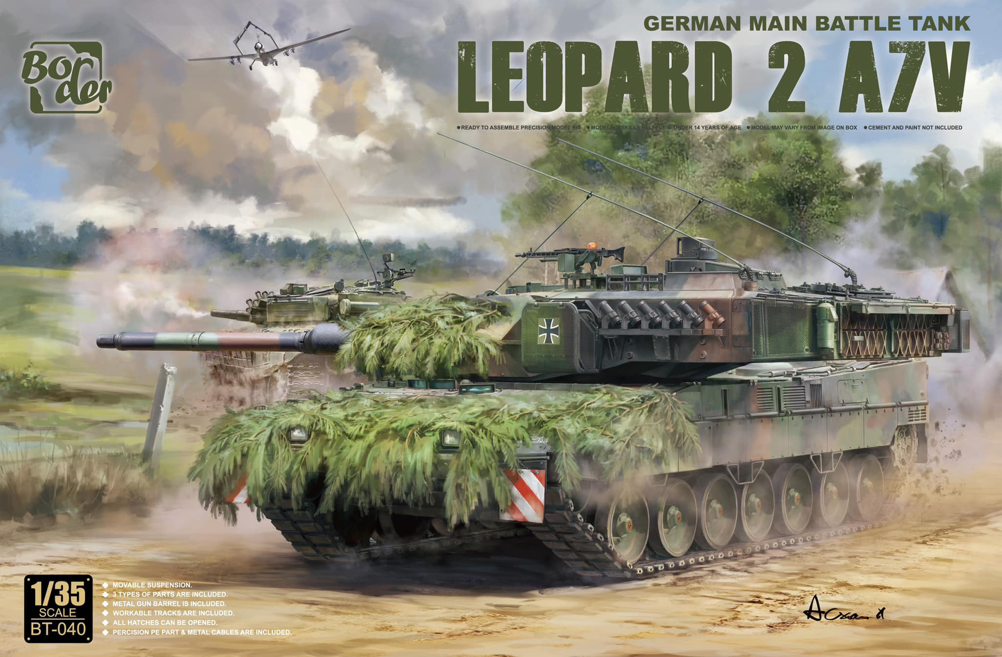 1/35 Leopard 2 A7V - Border Model