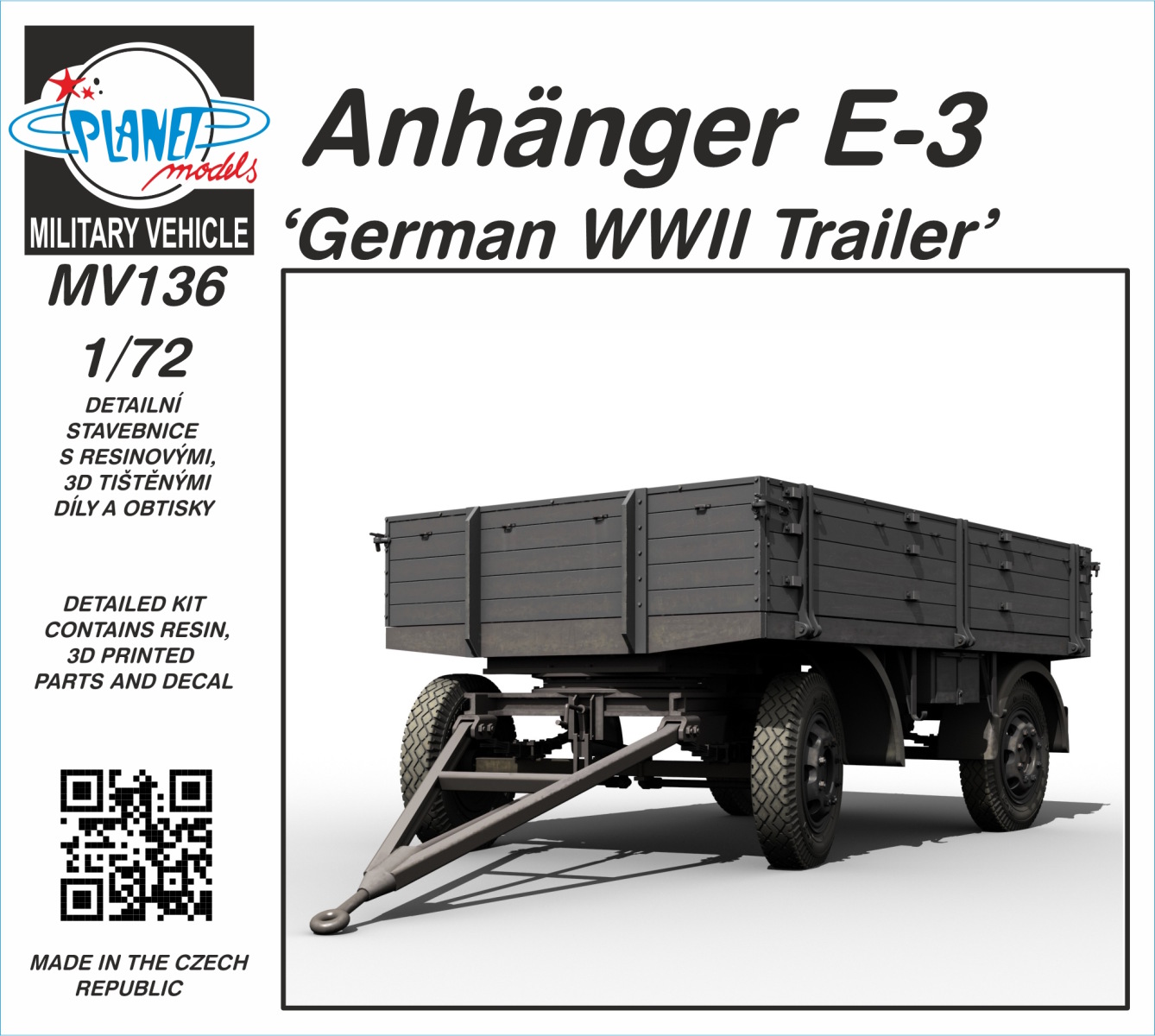 1/72 Anhänger E-3 ‘German WWII Trailer’